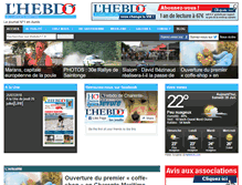 Tablet Screenshot of lhebdo17.fr